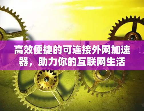 高效便捷的可连接外网加速器,助力你的互联网生活