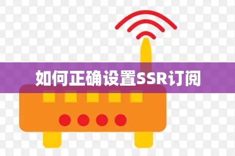 如何正确设置SSR订阅