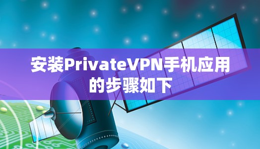 安装PrivateVPN手机应用的步骤如下