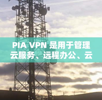 PIA VPN 是用于管理云服务、远程办公、云存储等网络访问的工具。以下是一份关于 PIA VPN 配置的指南，帮助您顺利配置和使用 PIA VPN