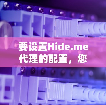 要设置Hide.me代理的配置,您可以按照以下步骤进行