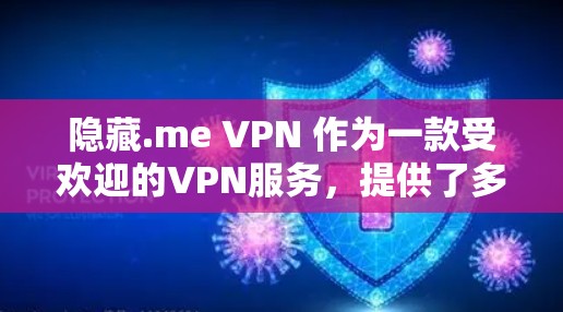 隐藏.me VPN 作为一款受欢迎的VPN服务，提供了多种功能，适合不同用户场景。以下是其主要特点和使用体验的详细分析